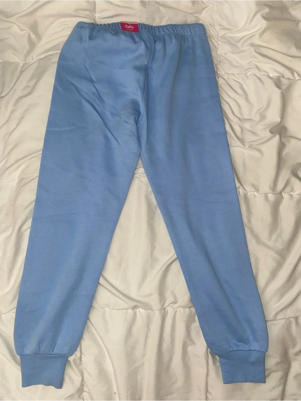 Justice Blue Graphic Joggers & Pink-Orange Ombre Sweatpants Set